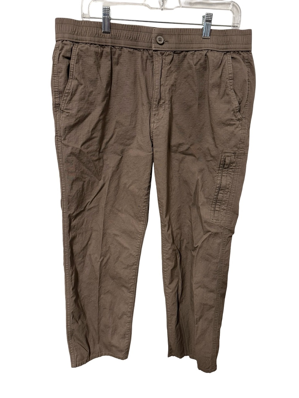 Men's Casual Brown Stretch Drawstring cargo Pants